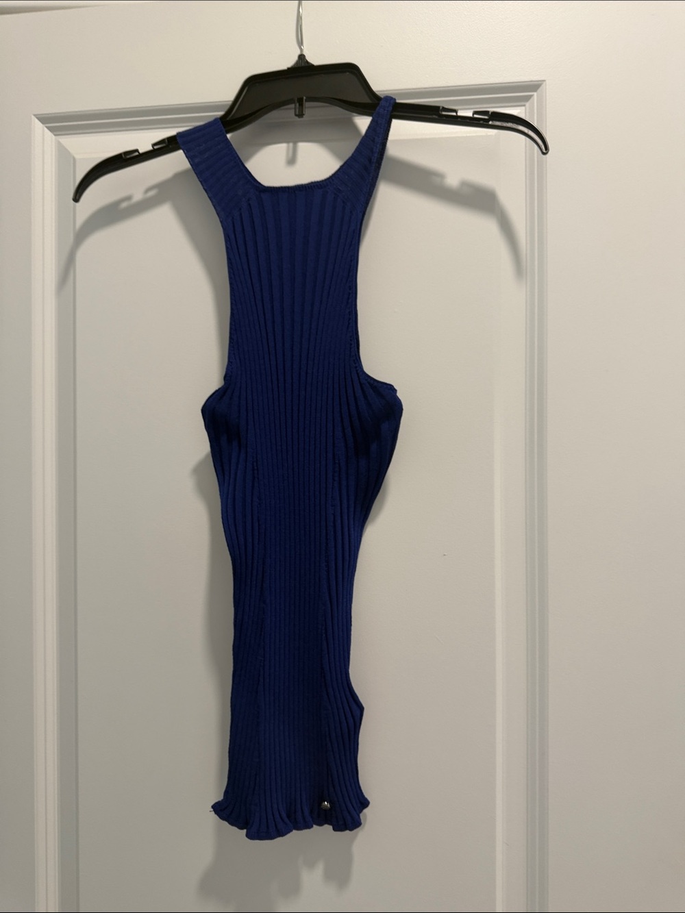 Ted Baker London Ribbed Racerback Tank Top in Royal Blue